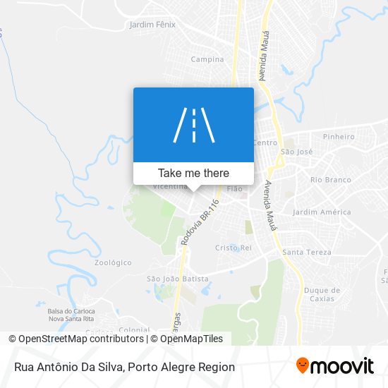 Mapa Rua Antônio Da Silva