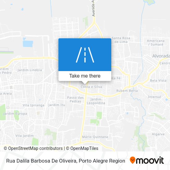 Rua Dalila Barbosa De Oliveira map