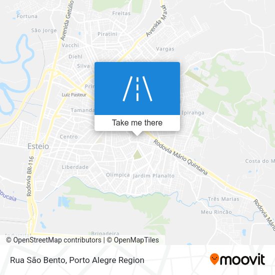 Rua São Bento map