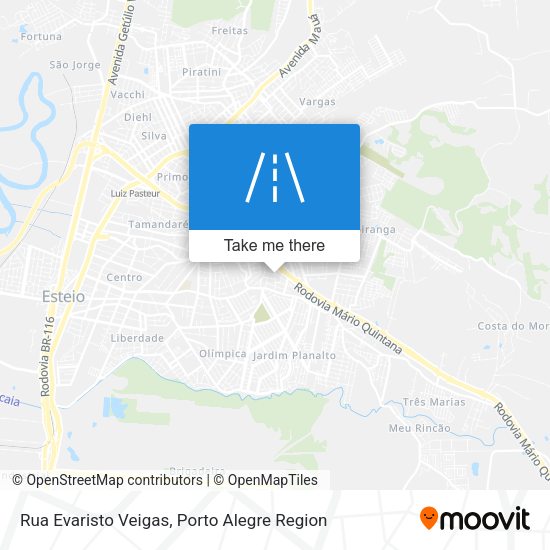 Rua Evaristo Veigas map