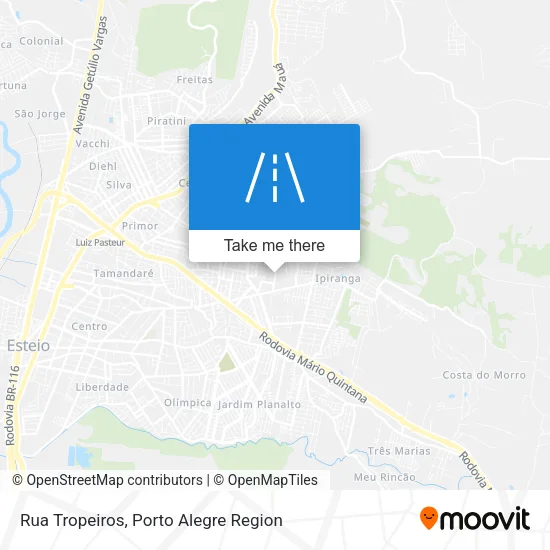 Rua Tropeiros map