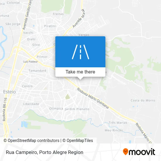 Rua Campeiro map