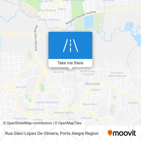 Rua Gleci Lopes De Oliveira map