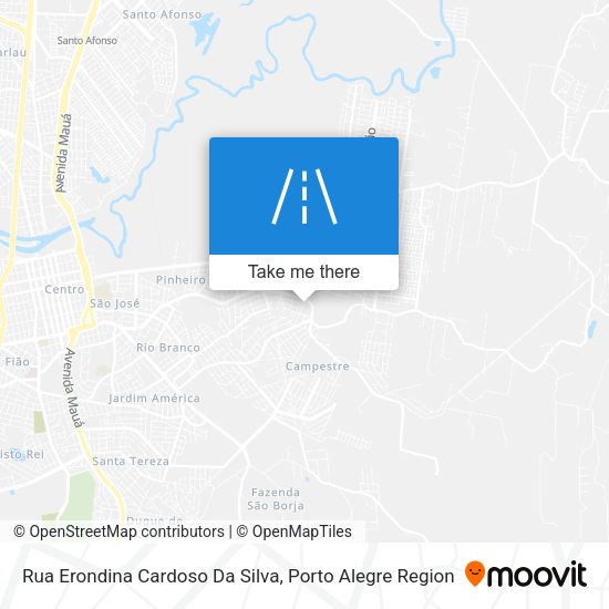 Rua Erondina Cardoso Da Silva map