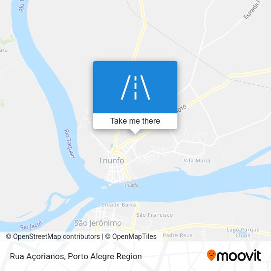 Rua Açorianos map