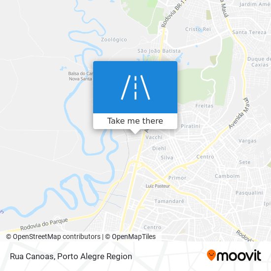 Rua Canoas map