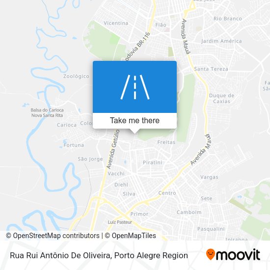 Rua Rui Antônio De Oliveira map