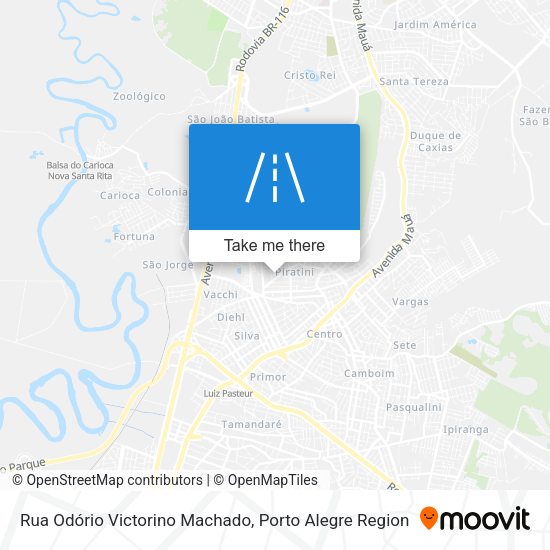 Rua Odório Victorino Machado map