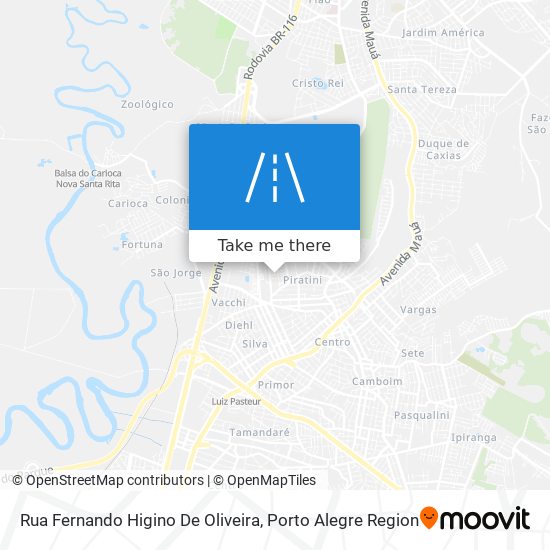 Mapa Rua Fernando Higino De Oliveira