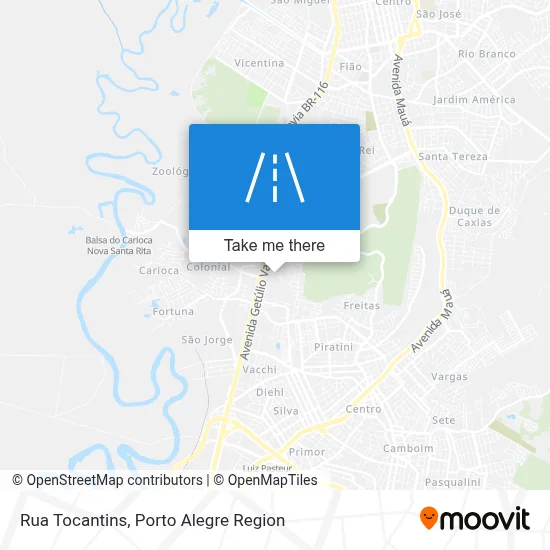 Rua Tocantins map