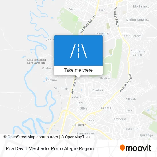 Rua David Machado map