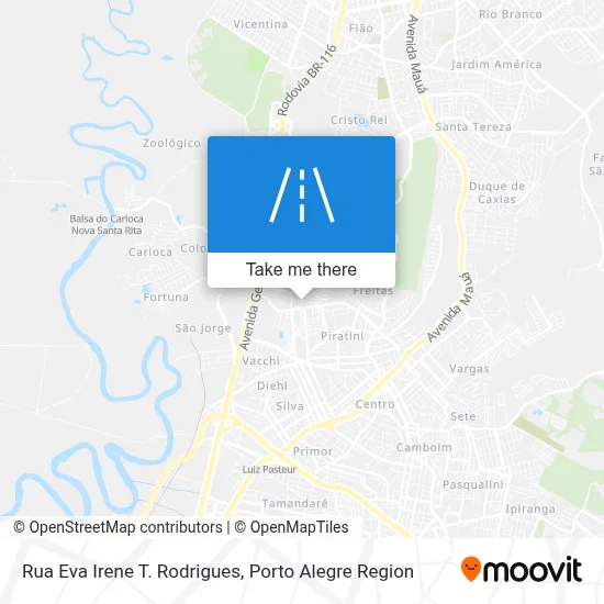 Rua Eva Irene T. Rodrigues map