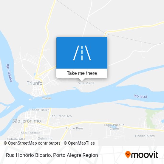 Rua Honório Bicario map