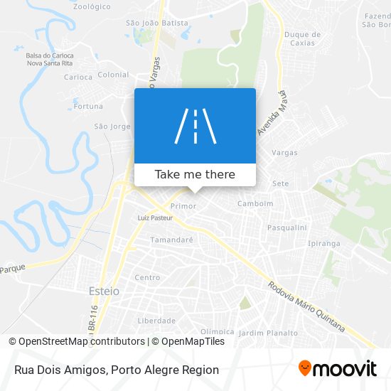 Rua Dois Amigos map