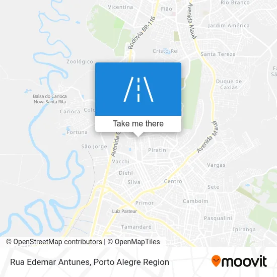 Rua Edemar Antunes map