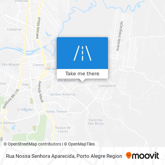 Rua Nossa Senhora Aparecida map