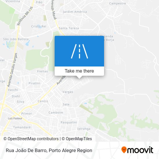 Rua João De Barro map
