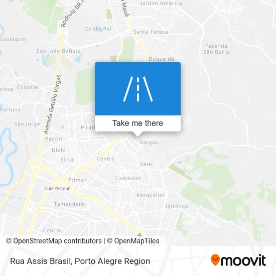 Rua Assis Brasil map