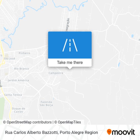 Rua Carlos Alberto Bazzotti map
