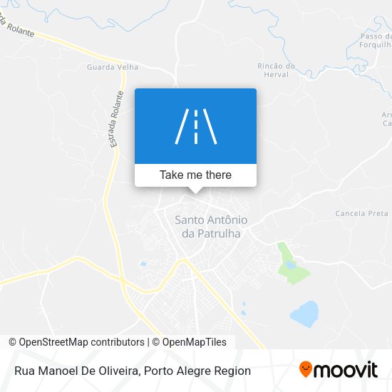 Rua Manoel De Oliveira map