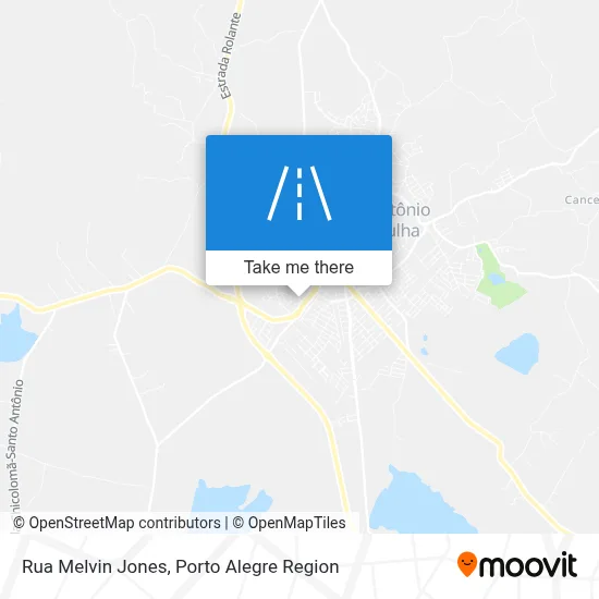 Rua Melvin Jones map