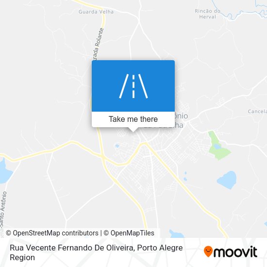Rua Vecente Fernando De Oliveira map