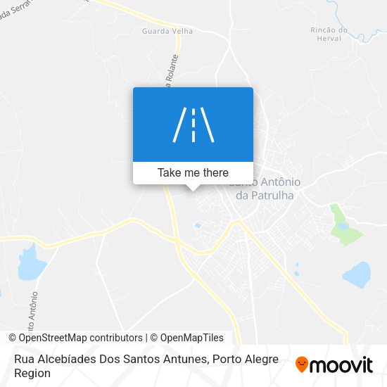 Rua Alcebíades Dos Santos Antunes map