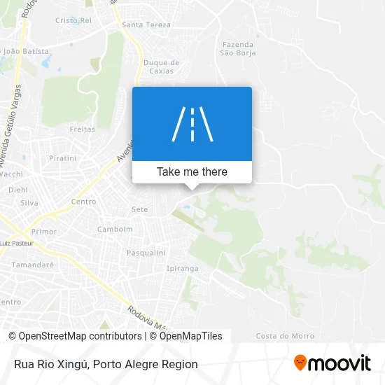 Rua Rio Xingú map
