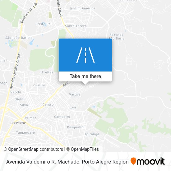 Avenida Valdemiro R. Machado map