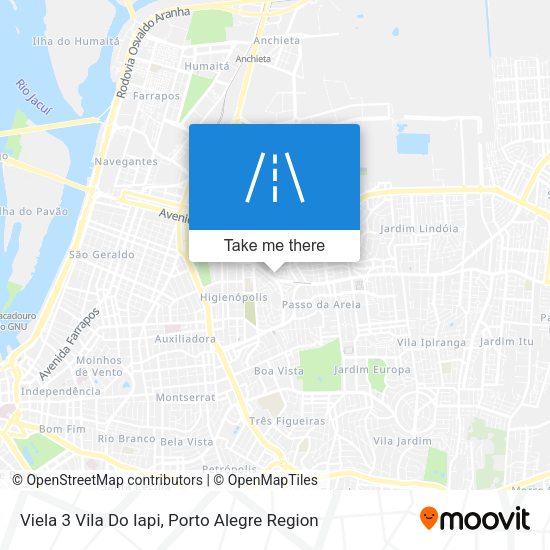 Viela 3 Vila Do Iapi map