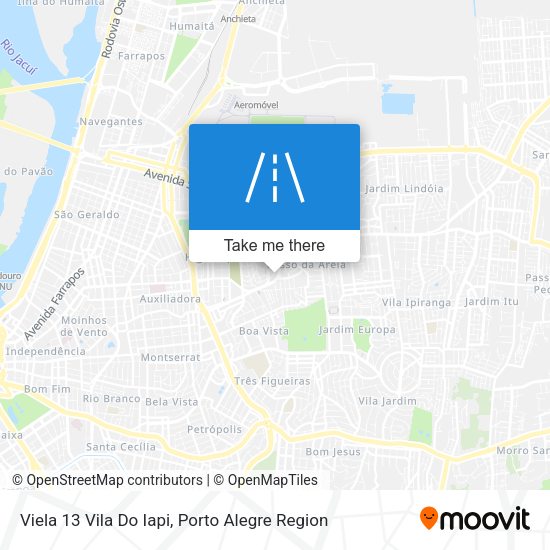 Viela 13 Vila Do Iapi map