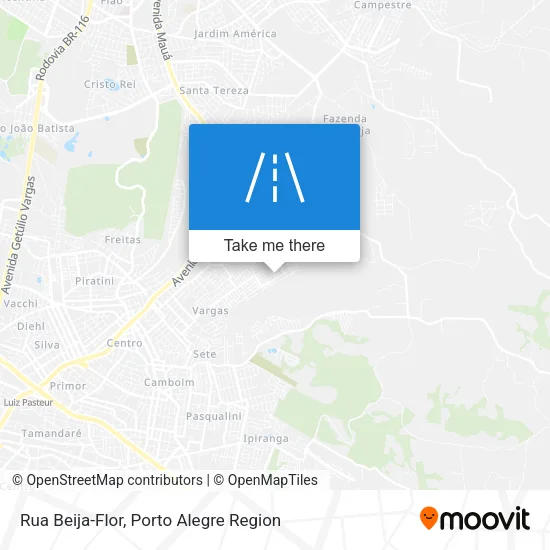 Rua Beija-Flor map