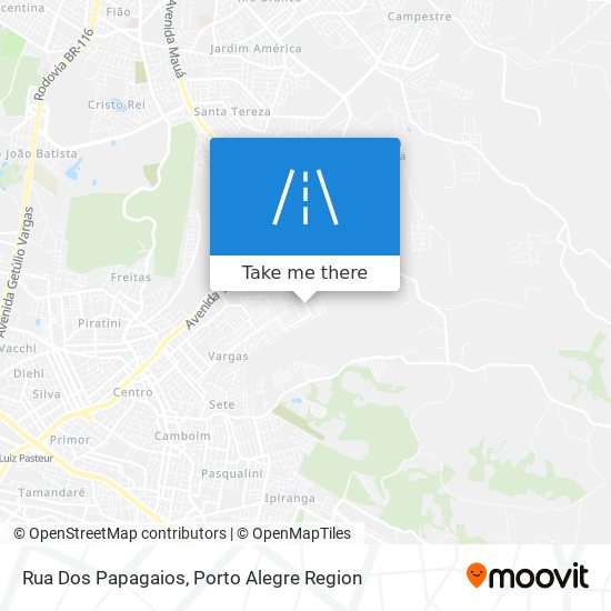 Rua Dos Papagaios map