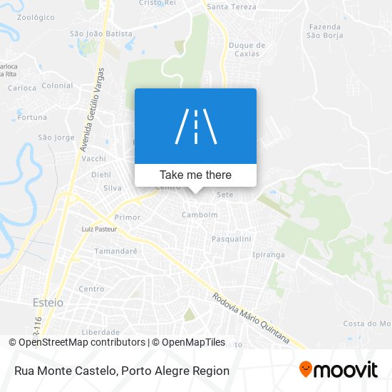 Rua Monte Castelo map