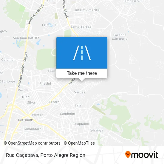 Rua Caçapava map