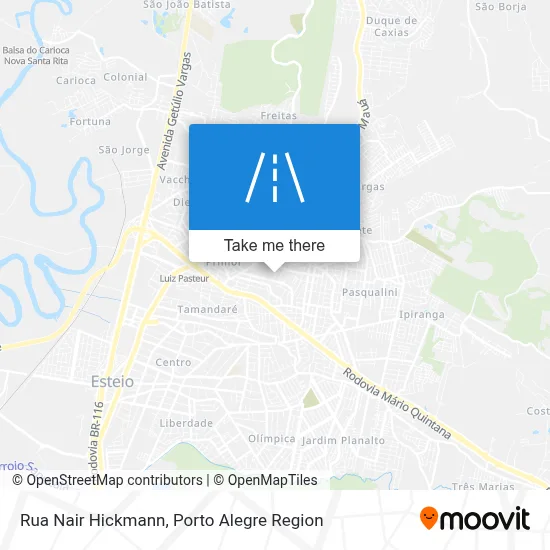 Rua Nair Hickmann map