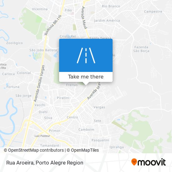 Rua Aroeira map