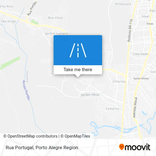Rua Portugal map