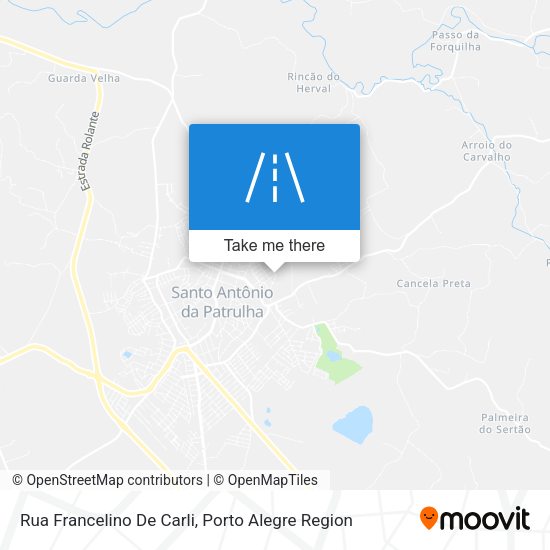 Rua Francelino De Carli map