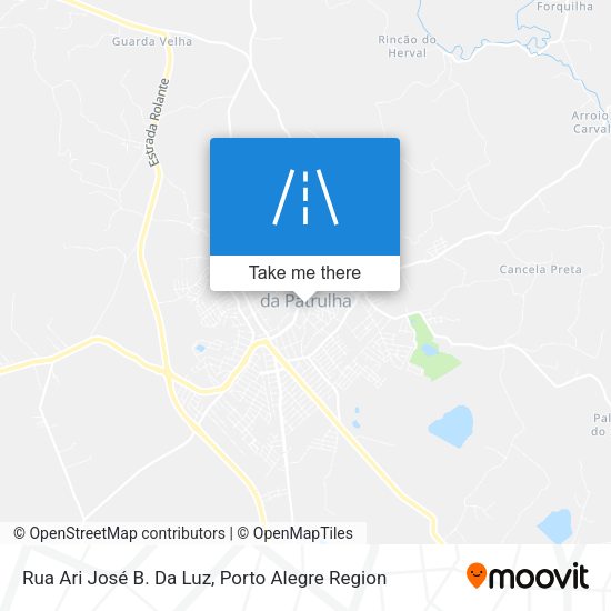 Rua Ari José B. Da Luz map