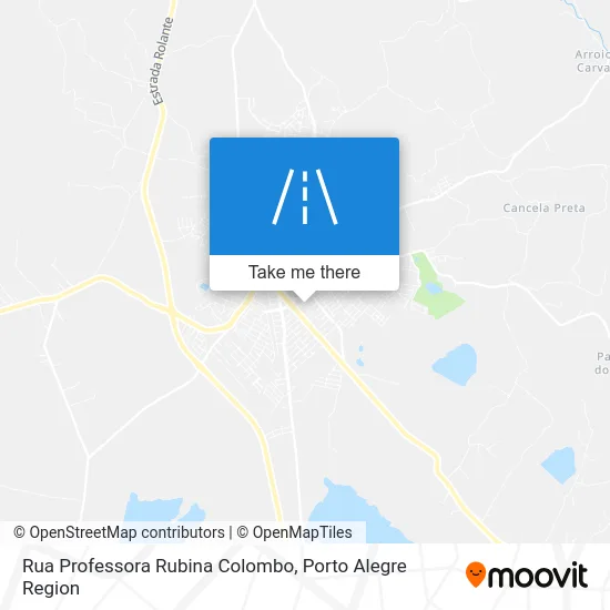 Rua Professora Rubina Colombo map