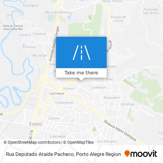 Mapa Rua Deputado Ataíde Pacheco