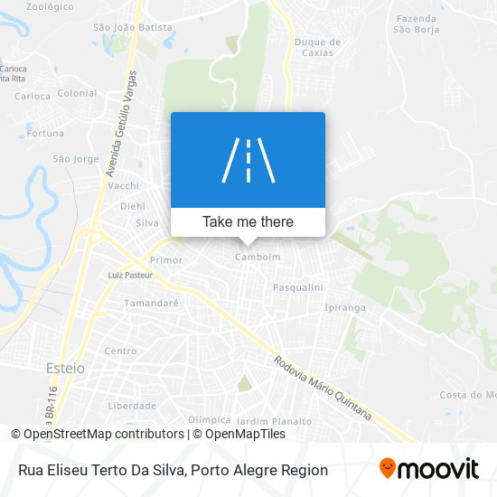 Mapa Rua Eliseu Terto Da Silva