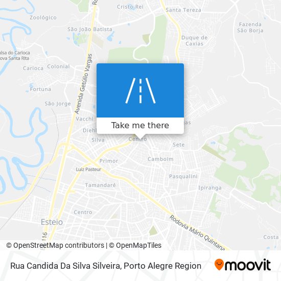 Mapa Rua Candida Da Silva Silveira