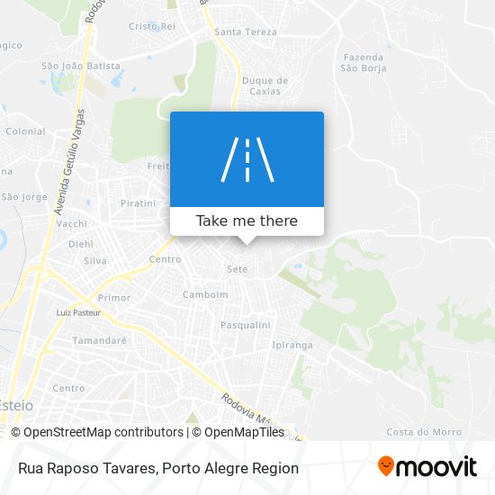 Mapa Rua Raposo Tavares