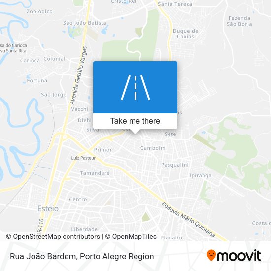 Rua João Bardem map