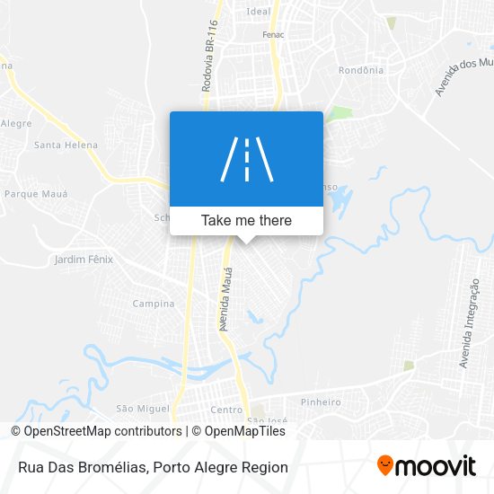 Rua Das Bromélias map
