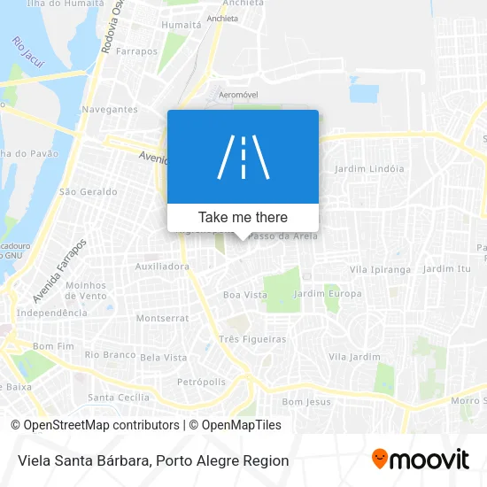 Viela Santa Bárbara map
