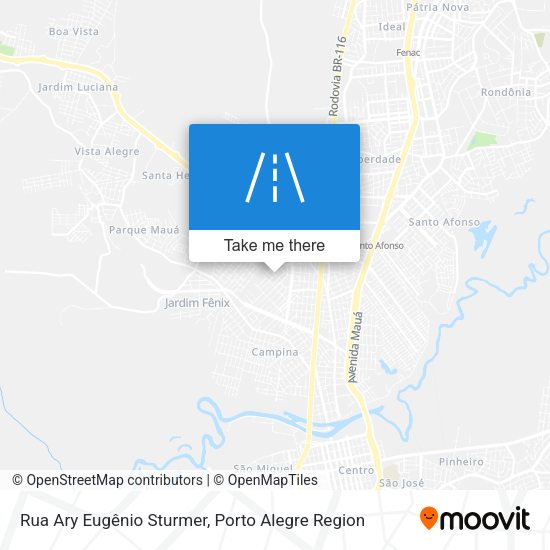 Rua Ary Eugênio Sturmer map