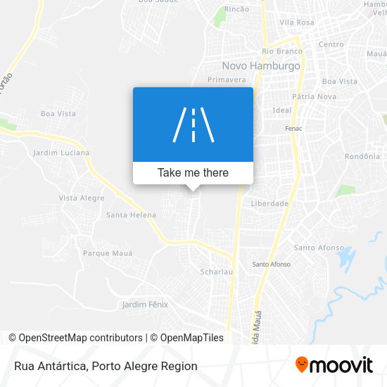 Rua Antártica map